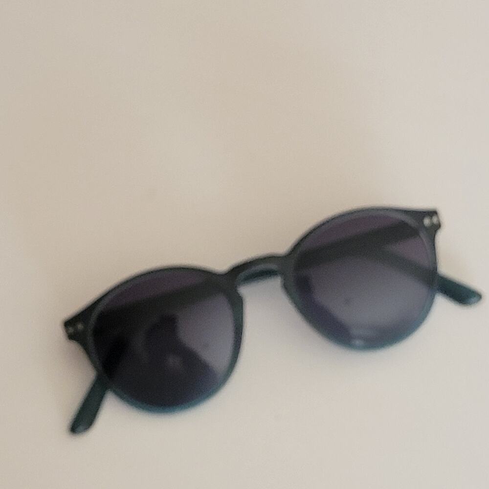 Ben.X 9027 Matte Black Round Sunglasses Lightweight Made in Turkey Unisex